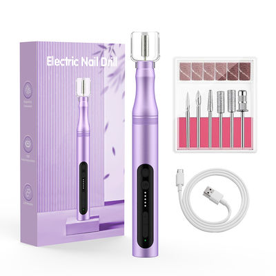 USB Charging 5 Modes 6 Drill Bits Low Noise Portable Nail Polishing Electric Manicure Pedicure