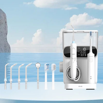 Electric Oral irrigator 1000ml Capacity 2 IN 1 Countertop Water Flosser with Toothbrush Combination
